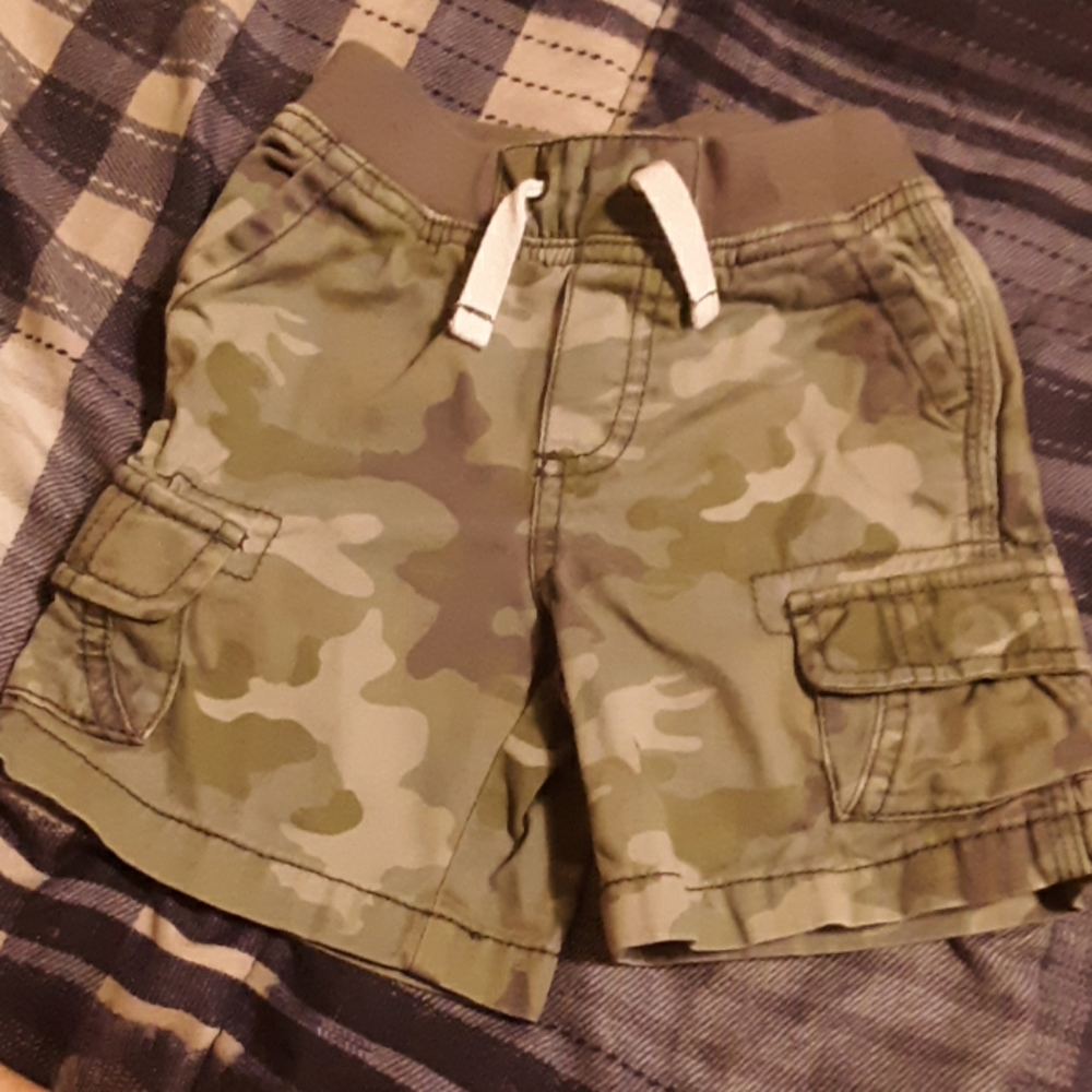 18m boys camo shorts
